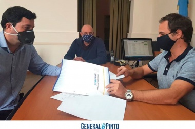 Zavatarelli y Guerrera recibieron al jefe regional de IOMA