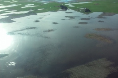 Trenque Lauquen: ingresa agua a un pequeño pueblo tras la rotura de un "tapón"