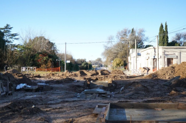 En Trenque Lauquen avanza la etapa final de una obra de desagües pluviales