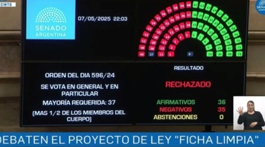 “Ficha Limpia” no es ley