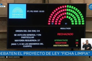 “Ficha Limpia” no es ley