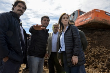 Vidal visitó Villegas y le bajó el tono a disputa de Rivadavia con La Pampa
