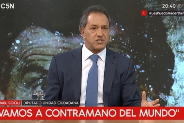 Crítico con el gobierno de Macri, Scioli pidió “desdolarizar” la economía
