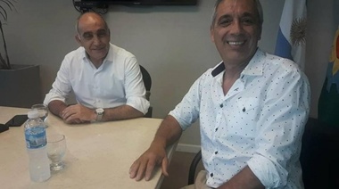 Carlos Mansur estuvo junto al Vicegobernador bonaerense Daniel Salvador