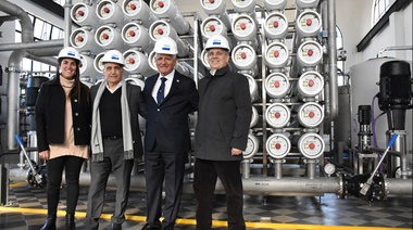 Se llevó a cabo la inauguración de la planta de ósmosis inversa en el predio de ABSA local