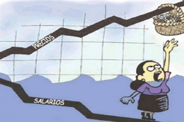 Salarios perdieron contra la inflación en el primer cuatrimestre