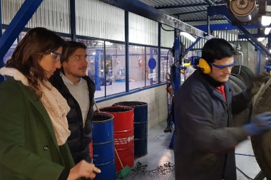 Perfil productivo: Muffarotto estuvo en Comercio e Industria y recorrió el Parque Industrial