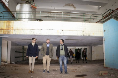 Edificio emblemático: Tamarit y Petrecca recorrieron el predio de la ex Argenlac