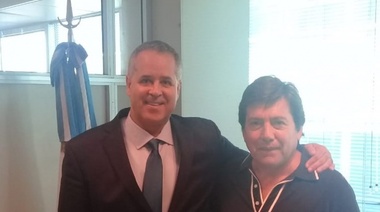 Alejandro "Topo" Rodríguez recibió a Franco en el Congreso