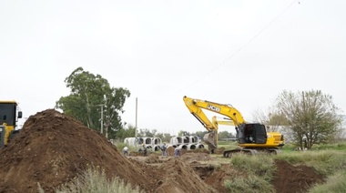 Obra para mejorar desagües pluviales y escurrimiento de aguas de lluvia en Trenque Lauquen