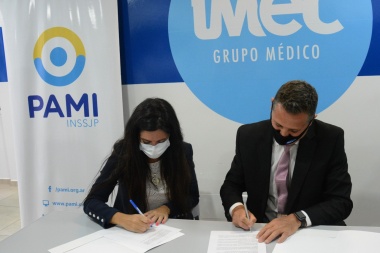 Con la presencia de Luana Volnovich,  PAMI firmó un convenio con la clínica IMEC