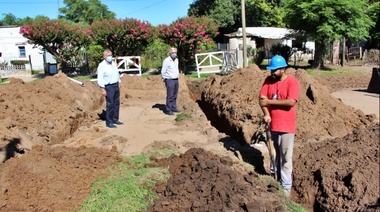 Comenzó en Bragado una obra esperada para dotar de cloacas a la localidad de O´brien
