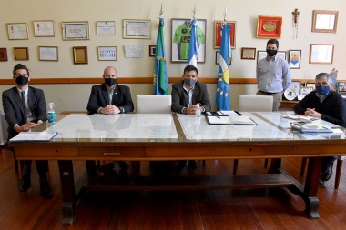 Britos recibió a funcionarios del Ministerio de Seguridad para delinear el nuevo "Plan Integral de Seguridad Local"