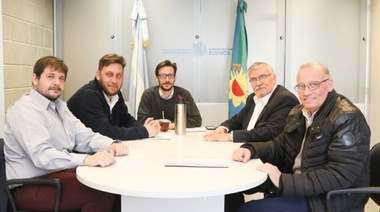 Simone recibió a Gatica por las 116 viviendas que provincia construye en Bragado