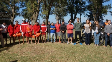 Petrecca encabezó la inauguración oficial de la temporada en la Laguna de Gómez