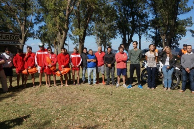 Petrecca encabezó la inauguración oficial de la temporada en la Laguna de Gómez