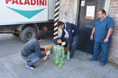 En Pehuajó obligan a distribuidores a desinfectar la mercadería que llega a comercios