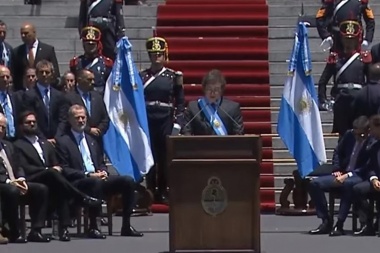 Milei: "Hoy comienza una nueva era en la Argentina de paz y prosperidad"