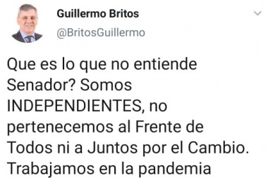 El intendente Britos y el senador Durañona mantuvieron un interesante intercambio tuitero