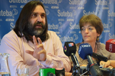 La cúpula de Suteba dice que “los docentes perdieron 15% de poder adquisitivo en 2018"