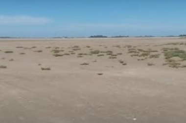 Video viral: la Laguna de Gómez parece un desierto