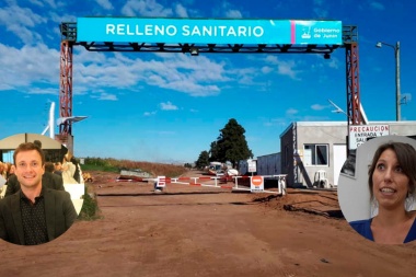 Comenzó la campaña: Llovet y Muffarotto se cruzaron por el relleno sanitario