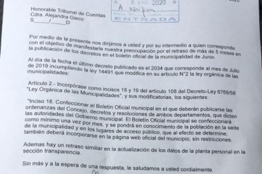 El Frente de Todos denunció que el gobierno de Petrecca no cumple normas de transparencia