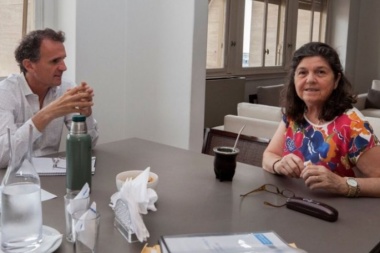 Gianini visitó a Katopodis en Obras Públicas de la nación con proyectos para su distrito