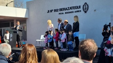 Torchio acompañó a Kicillof en la inauguración del edificio escolar 100 en la provincia