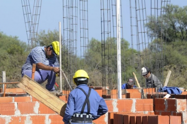 Durante enero, la construcción tuvo una caída interanual de 13,5 %