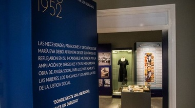 Máximo con el PJ y presencia de Kicillof en acto por el natalicio de Eva Perón