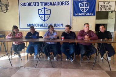 Sindicatos de Empleados Municipales de la región se concentraron en Junín