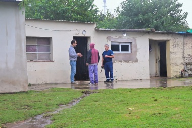 30 familias asistidas a causa del temporal en Junín