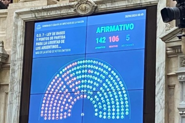Cámara de Diputados aprobó en general la ley de Bases de Milei