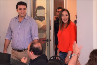 Vidal pasó por 9 de Julio, respaldó la gestión Barroso y recorrió el Centro de Monitoreo