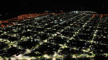 Rivadavia avanza con el recambio de luminarias LED en América