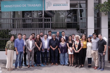 Gauna participó de la reunión de gabinete del Ministerio de Trabajo bonaerense