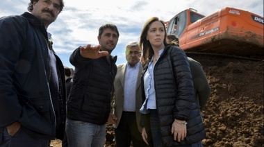 Vidal visitó Villegas y le bajó el tono a disputa de Rivadavia con La Pampa