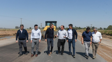 Katopodis recorrió las obras de repavimentación de la Ruta del Cereal, central para la cuarta