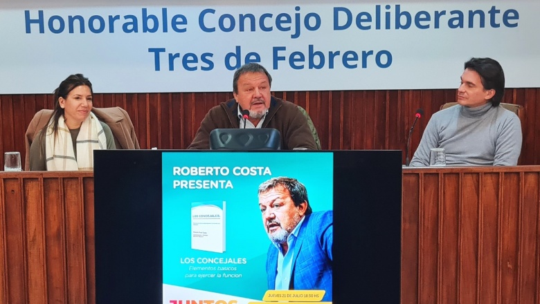 Tres de Febrero: Costa presentó su libro "Los Concejales"