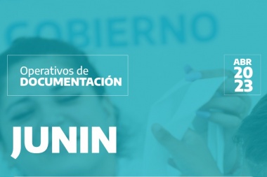Nuevo operativo de documentación en Junín