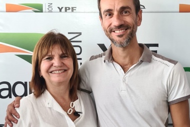 Petrecca también se mostró con Bullrich en Expoagro