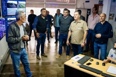 El ministro de Seguridad visitó Alberti y se reunió con Lago