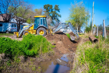 Junín refuerza limpieza de desagües y reclama a Nación obras en la RN7