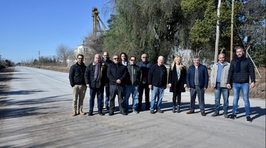 Presentaron la obra de asfaltado del acceso al Parque Industrial en Chivilcoy