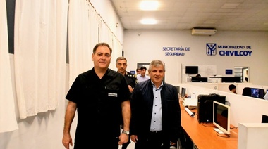 Britos recibió a Alonso en Chivilcoy: escuela de policías y traslado de efectivos
