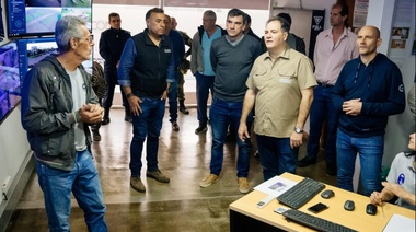 El ministro de Seguridad visitó Alberti y se reunió con Lago