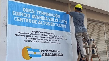 Avanza la construcción de Centro Universitario Chacabuco