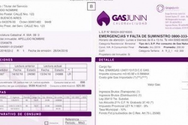 Rige la opción para pagar en tres cuotas el 25% del consumo invernal de gas