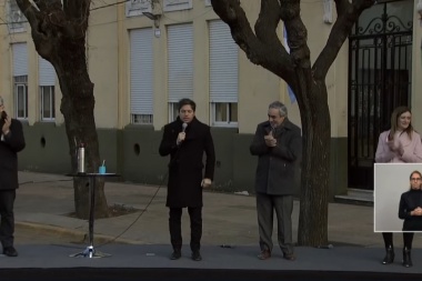 Fernández y Kicillof cruzaron elogios en Trenque Lauquen